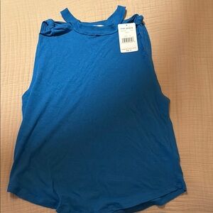 NWT Free People Blue Sleeveless Muscle Tee
